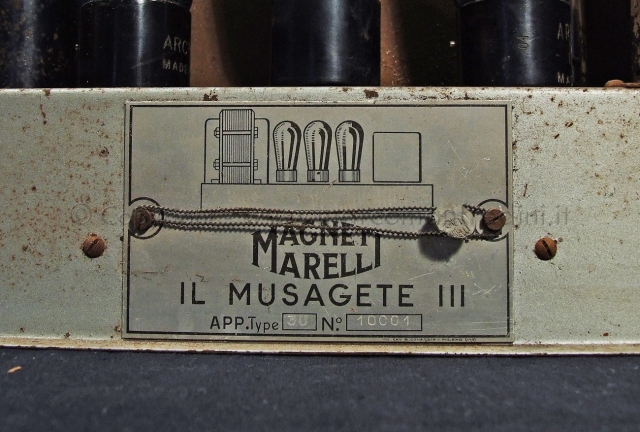 MUSAGETE III tipo 30 Radiomarelli