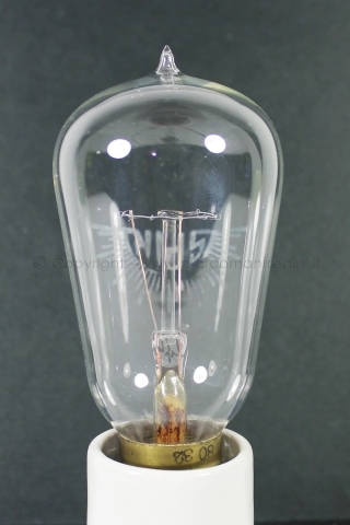 Lampadina a filamento di tungsteno SPIR del 1915-20 Lampadine
