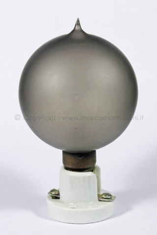 Introvabile lampadina sferica smerigliata anni 10-20 Lampadine