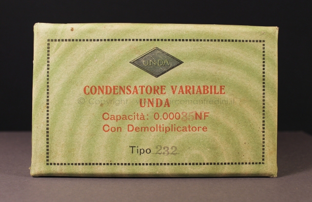 Condensatore Variabile Unda mod. 251 anni '20 Componenti