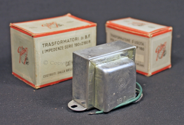 Trasformatori d'uscita della Geloso anni '50 Componenti