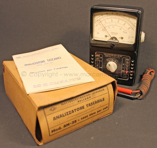 Analizzatore tascabile della Chinaglia anni '50 Oggetti mai usati
