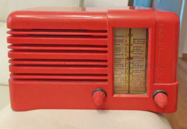 Radiomarelli Fido RD76 Carminio Radio rare o inedite Radiomarelli Fido RD76 Carminio Radio rare o inedite