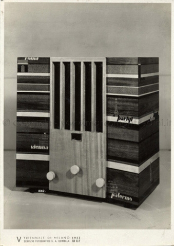 1933 - V Triennale di Milano - padiglione della radio Mostre  storiche