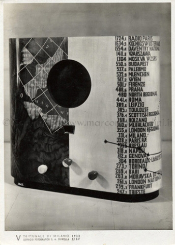 1933 - V Triennale di Milano - padiglione della radio Mostre  storiche