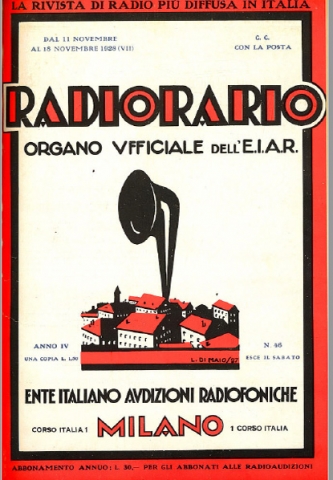 Cerco RADIORARIO anno 1928 numeri vari Cerco