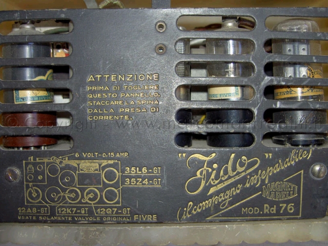 Radiomarelli Fido RD76 alabastro Radio rare o inedite Radiomarelli Fido RD76 alabastro Radio rare o inedite