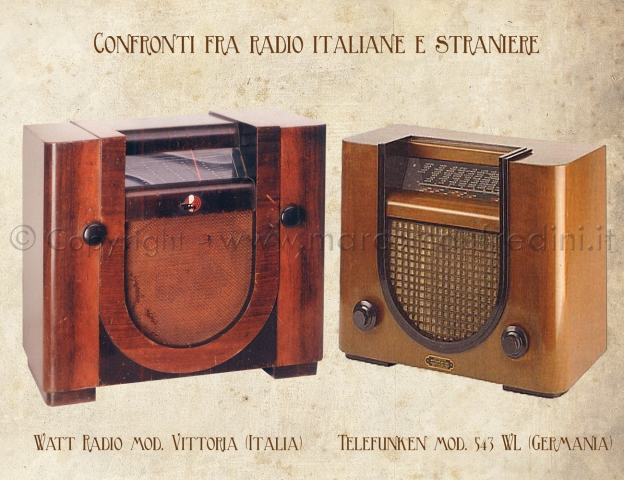 Watt Radio e Telefunken Confronti e similitudini Watt Radio e Telefunken Confronti e similitudini