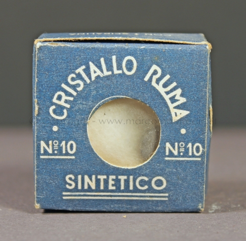 Cristallo Sintetico RUMA mod. n° 10 anni '20 Componenti Cristallo Sintetico RUMA mod. n° 10 anni '20 Componenti