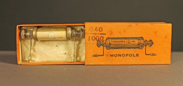Condensatore Monopole anni '20 Componenti Condensatore Monopole anni '20 Componenti