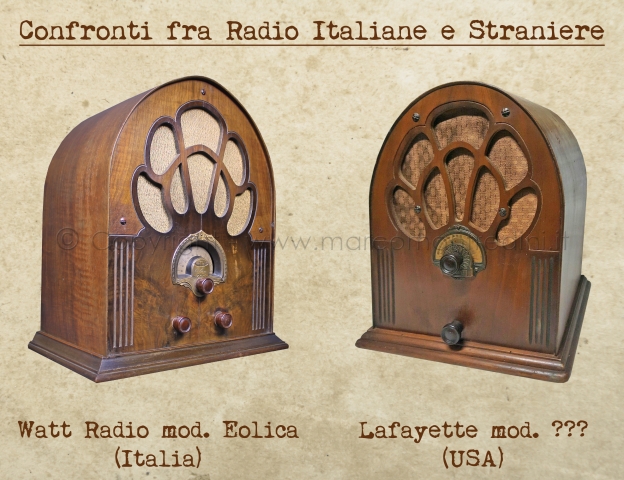 Watt Radio e Lafayette Confronti e similitudini Watt Radio e Lafayette Confronti e similitudini