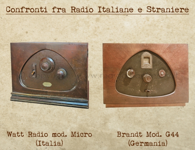 Watt Radio e Brandt Confronti e similitudini Watt Radio e Brandt Confronti e similitudini