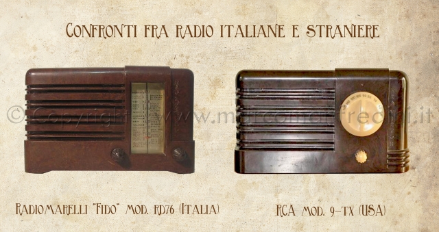 Radiomarelli e RCA Confronti e similitudini Radiomarelli e RCA Confronti e similitudini