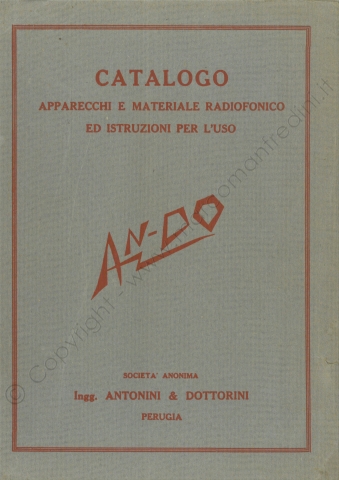 Ingg. Antonini & Dottorini Cataloghi generali