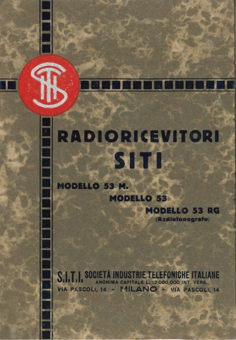 SITI Libretti d’istruzione SITI Libretti d’istruzione