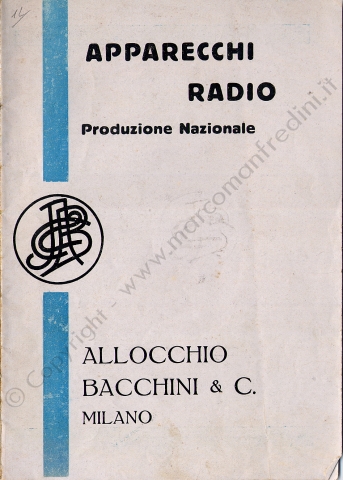Allocchio Bacchini Cataloghi generali Allocchio Bacchini Cataloghi generali