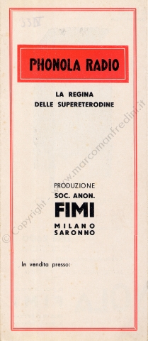 Phonola Cataloghi generali Phonola Cataloghi generali