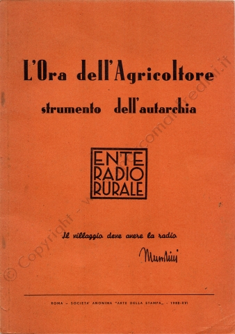Ente Radio Rurale Rassegna di libri Ente Radio Rurale Rassegna di libri